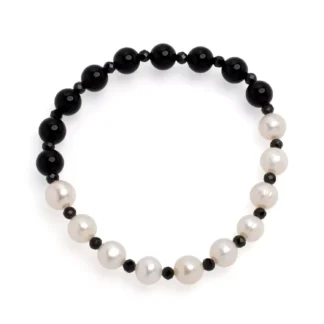 Perlový náramek Yuno Pearls 15969019-b+č