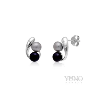 Perlové náušnice Yuno Pearls 16088078-š+m