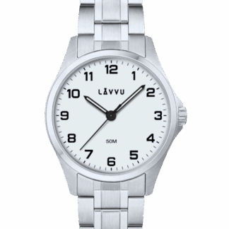 LAVVU Ocelové dámské hodinky GLIMT White