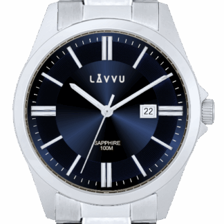 LAVVU Pánské hodinky se safírovým sklem HALLAND Blue