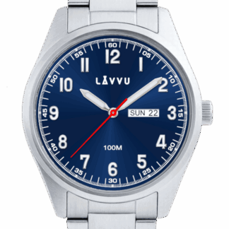 LAVVU Ocelové pánské hodinky FOSEN Blue