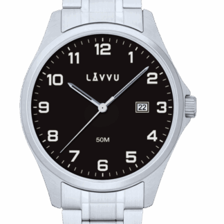 LAVVU Ocelové pánské hodinky GLIMT Black