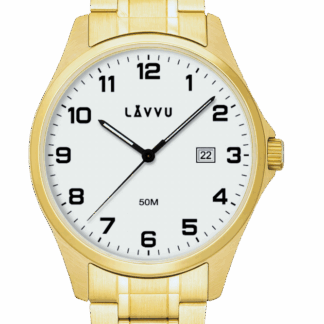LAVVU Ocelové pánské hodinky GLIMT Gold