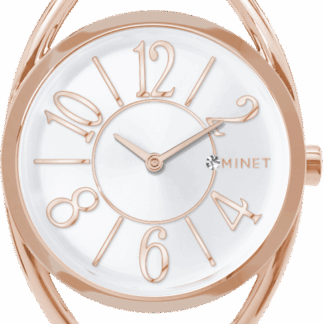 MINET Rose gold dámské hodinky ICON PINK MESH