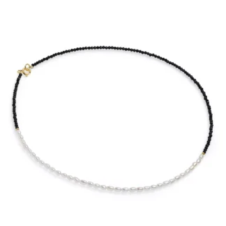 Perlový náhrdelník Yuno Pearls 18515015-b+č