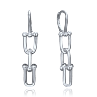 MINET Moderní stříbrné náušnice