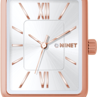 MINET Rosegold dámské hodinky SIENA se rosegold ocelovým řemínkem
