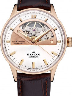 Dámské hodinky Edox Les Vauberts Open Heart Automatic 85019 37RA AIR