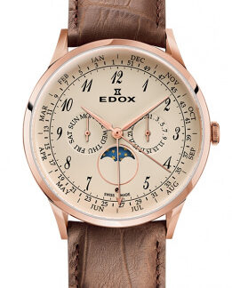 Pánské hodinky Edox Moonphase 40101 37RC BEBR
