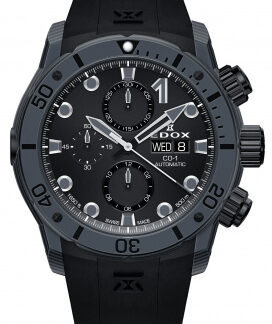 Pánské hodinky Edox Carbon Chronograph Automatic 01125 CLNGNNING