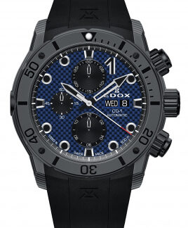 Pánské hodinky Edox Carbon Chronograph Automatic 01125 CLNGNBUNN