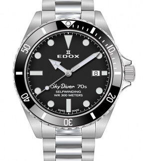 Mechanické hodinky Edox Skydiver 70´s Date Automatic