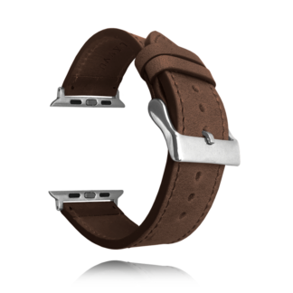 Tmavě hnědý kožený řemínek LAVVU Top Grain pro APPLE WATCH 38-40 mm