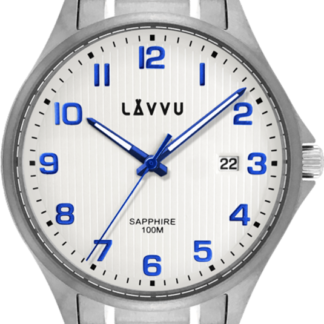 Titanové hodinky se safírovým sklem LAVVU TITANIUM LILLEHAMMER White