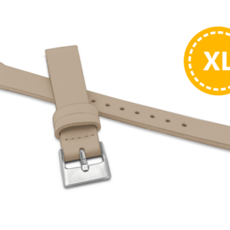 XXL Prodloužený béžový řemínek MINET z luxusní kůže Top Grain - 14 - XXL