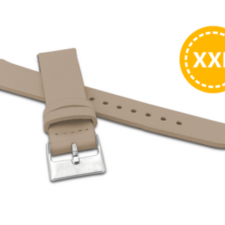 XXL Prodloužený béžový řemínek MINET z luxusní kůže Top Grain - 18 - XXL