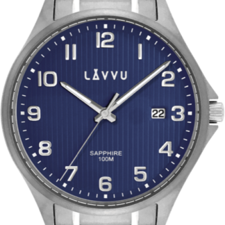 Titanové hodinky se safírovým sklem LAVVU TITANIUM LILLEHAMMER Blue