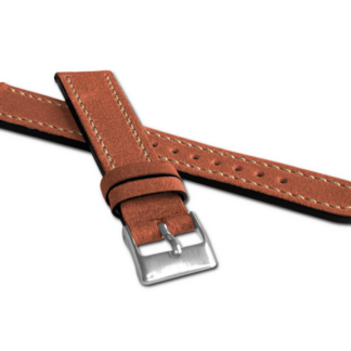 LAVVU Hnědý řemínek RETRO z luxusní kuže Top Grain - 24