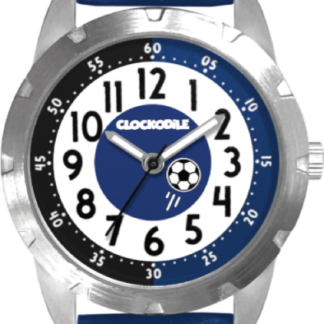CLOCKODILE Svítící modré chlapecké hodinky FOTBAL