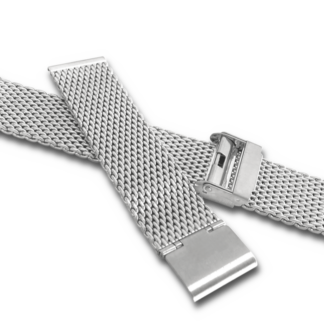 LAVVU Stříbrný kovový tah MESH Band Silver - 18