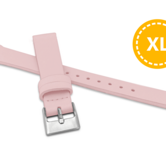 MINET XL Prodloužený růžový řemínek z luxusní kůže Top Grain - 12 - XL