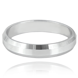 MINET+ Stříbrný snubní prsten 4.5 mm - vel. 63