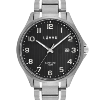 LAVVU Titanové hodinky se safírovým sklem TITANIUM LILLEHAMMER Black