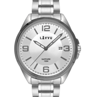 LAVVU Pánské hodinky se safírovým sklem HERNING Grey