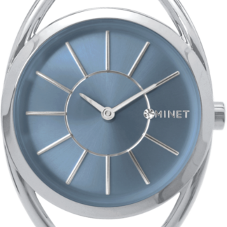 MINET Stříbrné dámské hodinky ICON BLUE MESH
