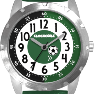 CLOCKODILE Svítící zelené chlapecké hodinky FOTBAL