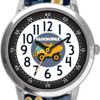 CLOCKODILE Svítící modré chlapecké dětské hodinky BAGRY