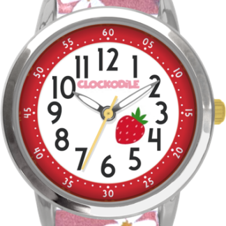 CLOCKODILE Růžové dívčí dětské hodinky JAHODY