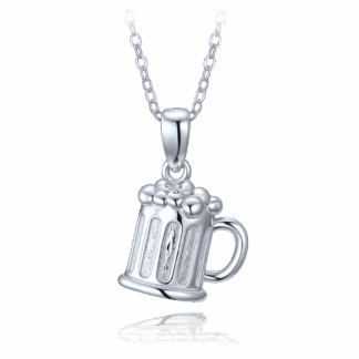 MINET Stříbrný náhrdelník pivo