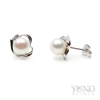 Perlový náušnice Yuno Pearls 11764014-b