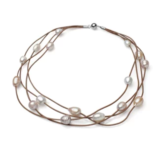 Perlový náhrdelník Yuno Pearls 12054855-b+m