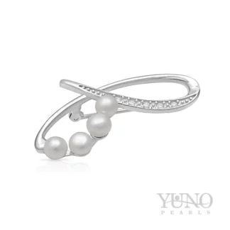Perlová brož Yuno Pearls 17028011-b