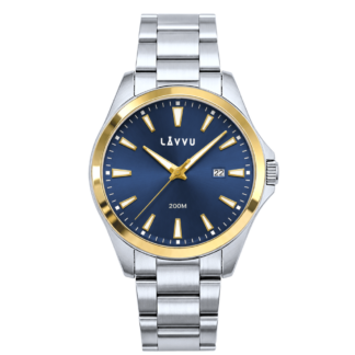 LAVVU 20 ATM Pánské hodinky ISBRYDER Gold-blue