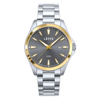 LAVVU 20 ATM Pánské hodinky ISBRYDER Gold-grey