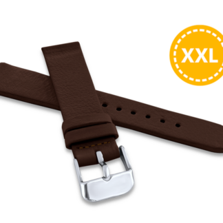 MINET XL Tmavě hnědý řemínek AGRA z luxusní kůže Top Grain - 14 - XL