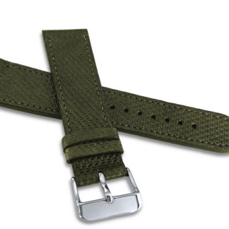 LAVVU Metalický zelený řemínek BRAID METAL z luxusní kůže Top Grain - 20