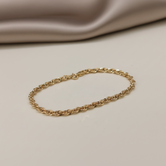 Zlatý náramek, žluté zlato, B255