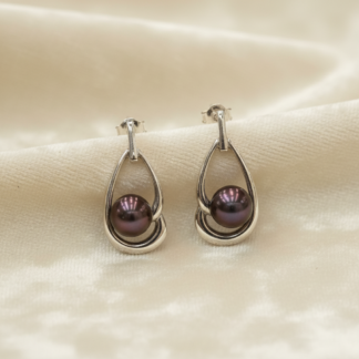 Perlové náušnice Yuno Pearls 14023040-č