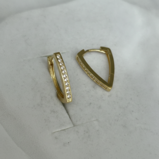 Zlaté náušnice, žluté zlato, N641