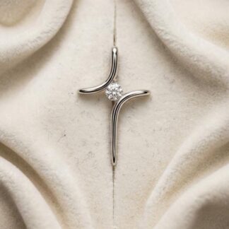Zlatý přívěs, bílé zlato, P639
