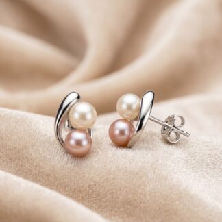 Perlový náušnice Yuno Pearls 16088030-b+f